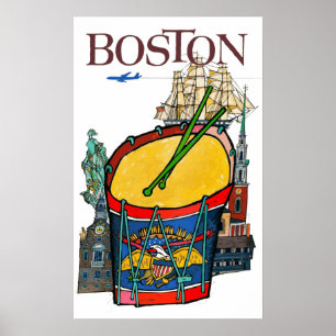 Póster Viaje en Boston