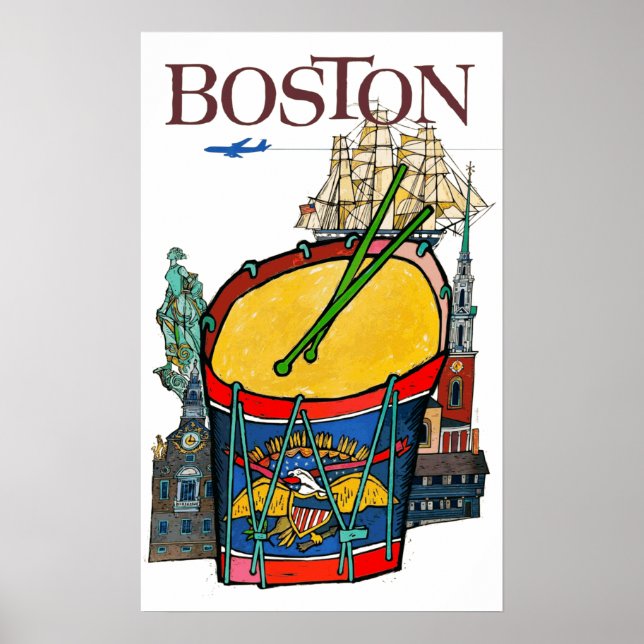 Póster Viaje en Boston (Frente)