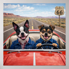Póster "Viaje en carretera"