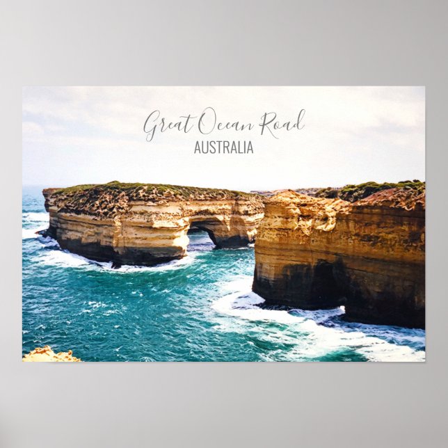 Póster Viaje en Great Ocean Road Victoria Australia (Frente)