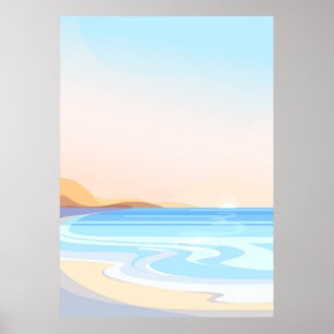 Póster Viaje en la playa