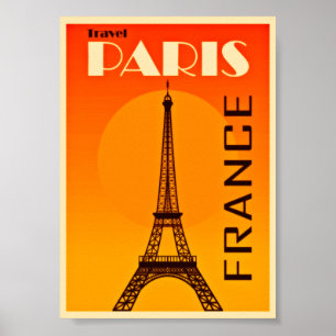 Póster Viaje en París