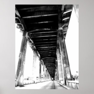Póster Viaje en poster de B/W