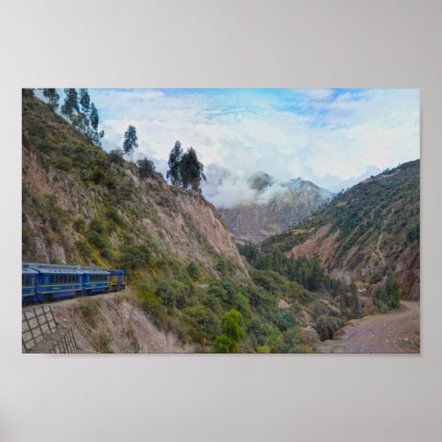 Póster Viaje en tren a Machu Picchu, Perú (Frente)