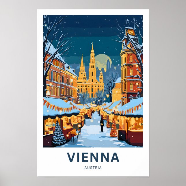 Póster Viaje en Viena (Frente)