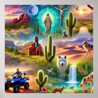 Póster Viaje espiritual de Arizona
