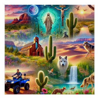 Póster Viaje espiritual de Arizona
