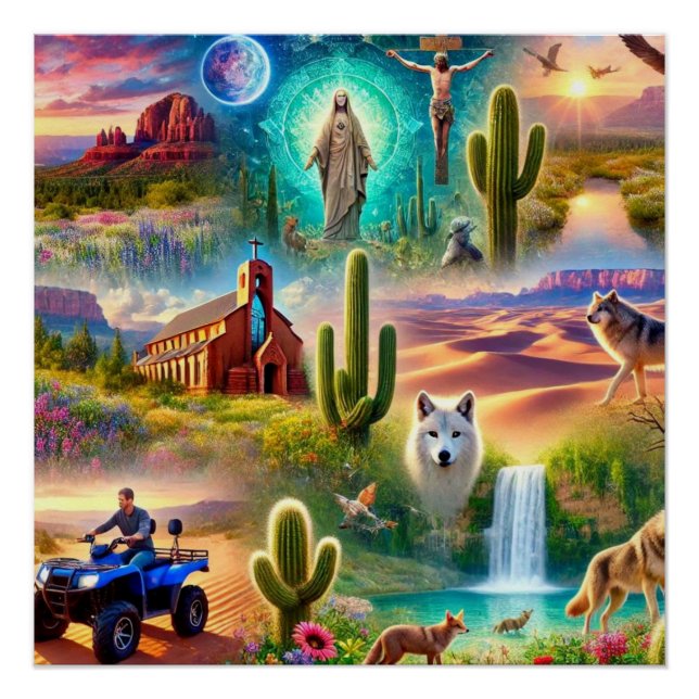 Póster Viaje espiritual de Arizona (Anverso)
