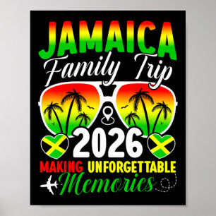 Póster Viaje Familiar a Jamaica 2026 Creando Recuerdos Ja