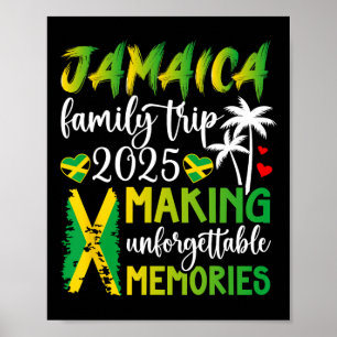 Póster Viaje familiar de Jamaica 2025 Recuerdos Jamaica V