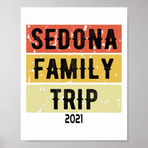 Póster Viaje familiar de Sedona 2021 Divertido que coinci