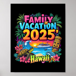 Póster Viaje familiar de verano en Hawái 2025 V