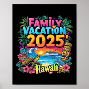 Póster Viaje familiar de verano en Hawái 2025 V