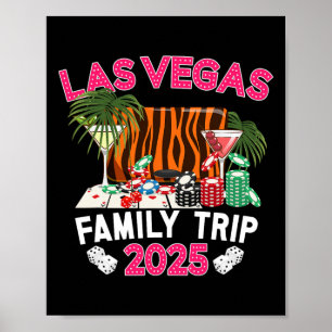 Póster Viaje familiar Las Vegas 2025 Vacaciones familiare