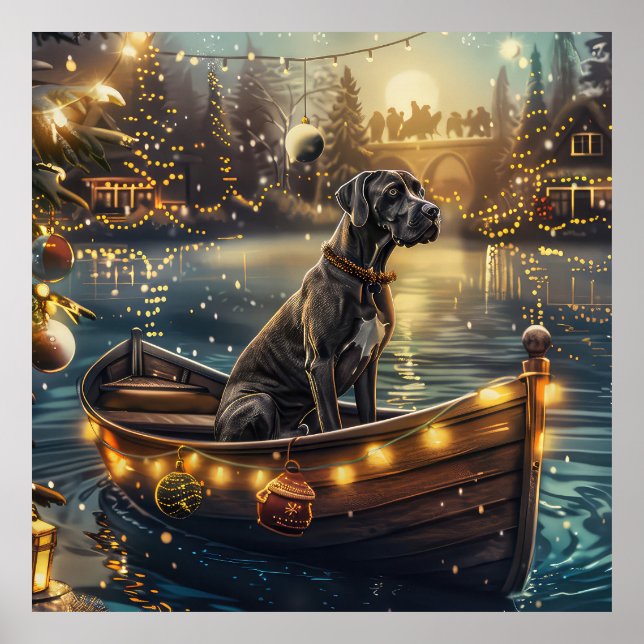 Póster Viaje festivo de los grandes Navidades daneses (Frente)
