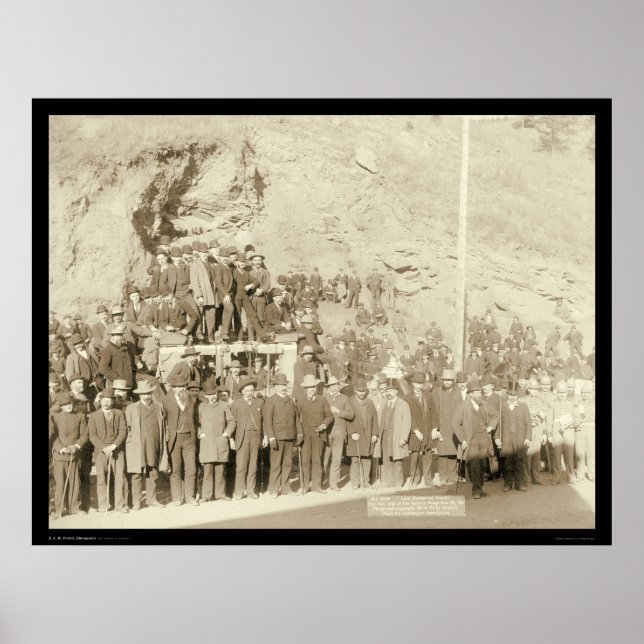 Póster Viaje final del Coach de Deadwood SD 1890 (Frente)