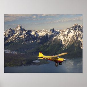 Póster Viaje fornido de Tetons