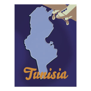 Póster Viaje impreso en Túnez