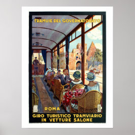 Póster Viaje italiano de la Roma Vieja de los años 20