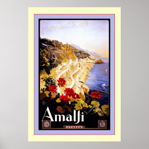 Póster Viaje italiano del vintage del ~ de Italia del ~