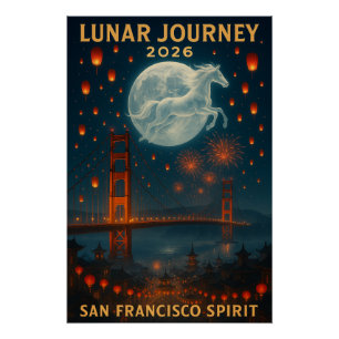 Póster Viaje Lunar 2026 – Espíritu de San Francisco
