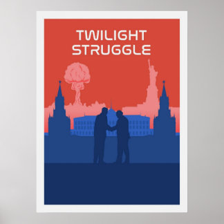 Póster Viaje Minimalista del juego del tablero de lucha c
