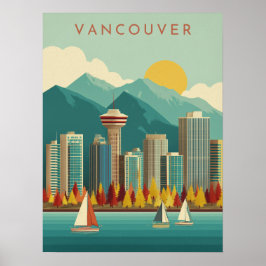 Póster Viaje moderno en Vancouver