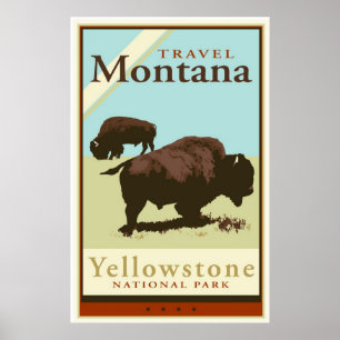 Póster Viaje Montana