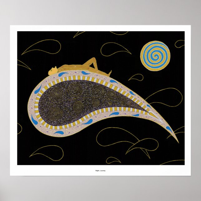 Póster "Viaje nocturno" - Imprimir (Frente)