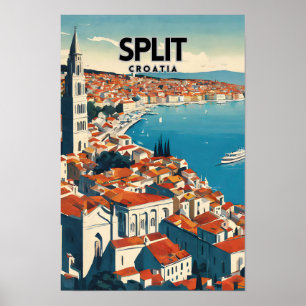 Póster Viaje nostálgico dividido