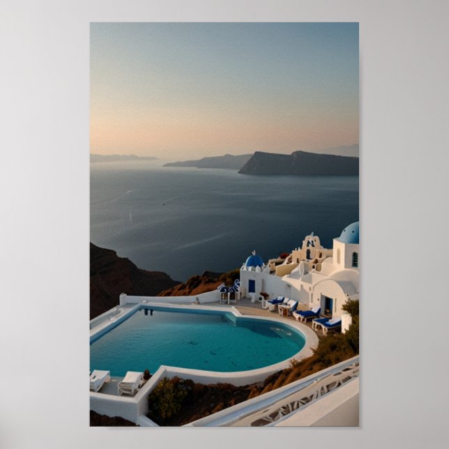 Póster Viaje panorámico de Grecia (Frente)