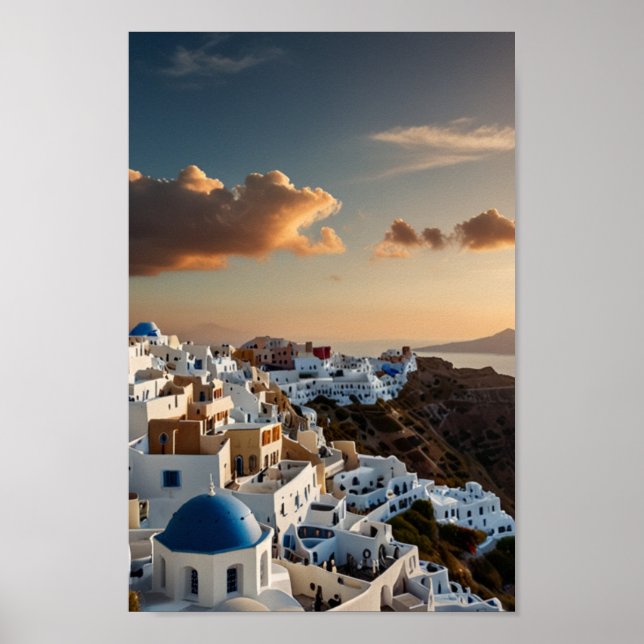 Póster Viaje panorámico de Grecia (Frente)