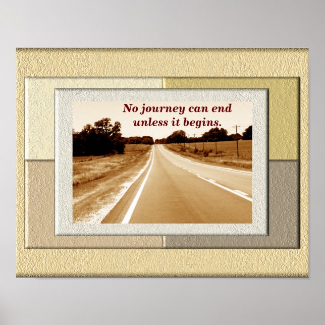 Póster Viaje - para comenzar (Frente)