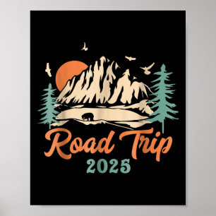 Póster Viaje por carretera 2025 Chicas de vacaciones viaj