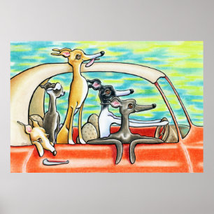 Póster Viaje por carretera de Andie