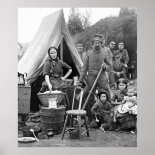 Póster Viaje por carretera de la guerra civil, 1861