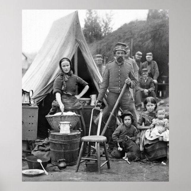 Póster Viaje por carretera de la guerra civil, 1861 (Frente)