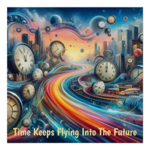 Póster Viaje por carretera de Warp de tiempo