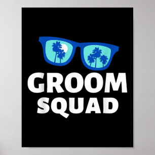 Póster Viaje por carretera Groom Squad Funny Vacation Cre