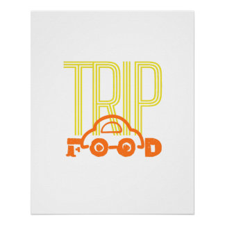 Póster Viaje por comida