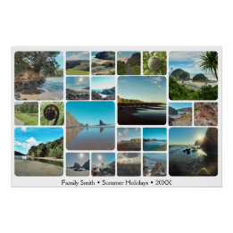 Póster Viaje por la carretera de la memoria, un Collage d