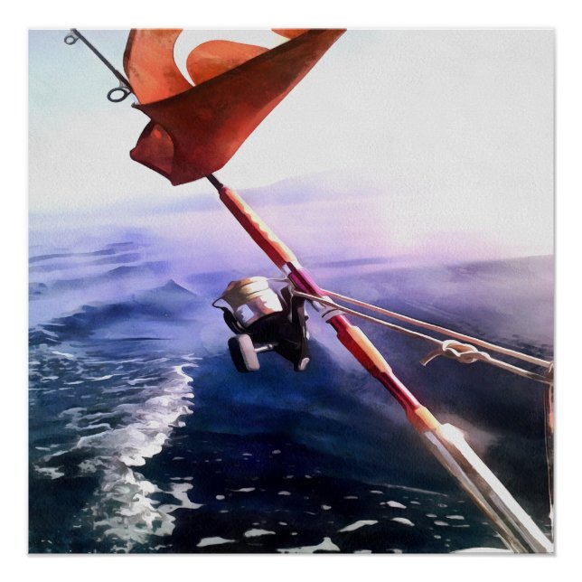 Póster Viaje turco de pesca de vacaciones (Anverso)