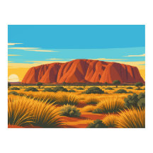 Viaje vintage Uluru Australia