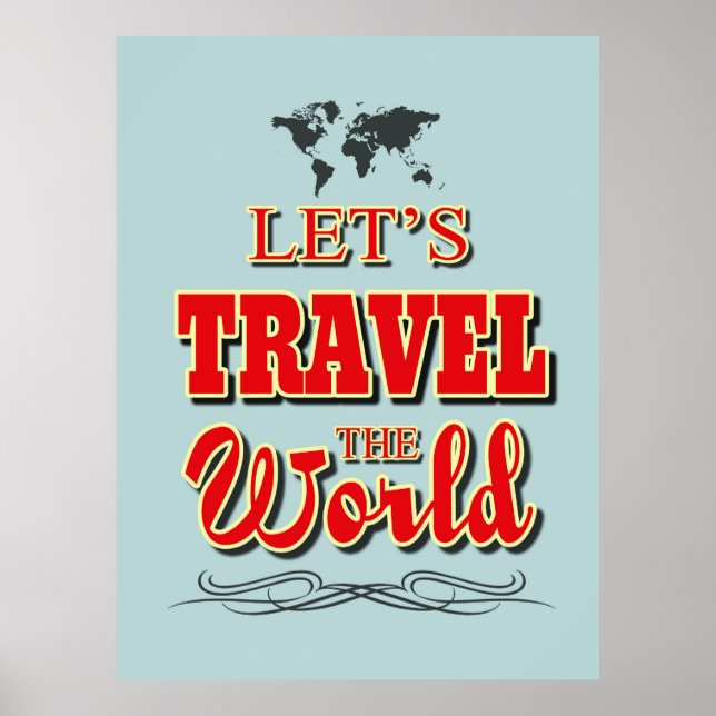 Póster Viajemos por el mundo (Frente)