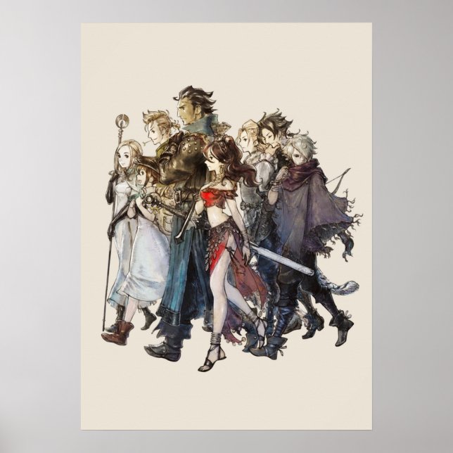 Póster Viajeros Octopath Traveler® (Frente)