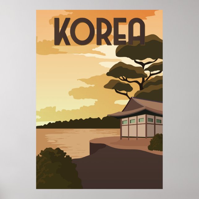 Póster Viajes a Corea del Sur (Frente)