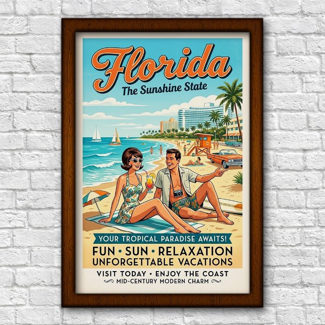 Póster Viajes a Florida de la década de 1960 (Subido por el creador)