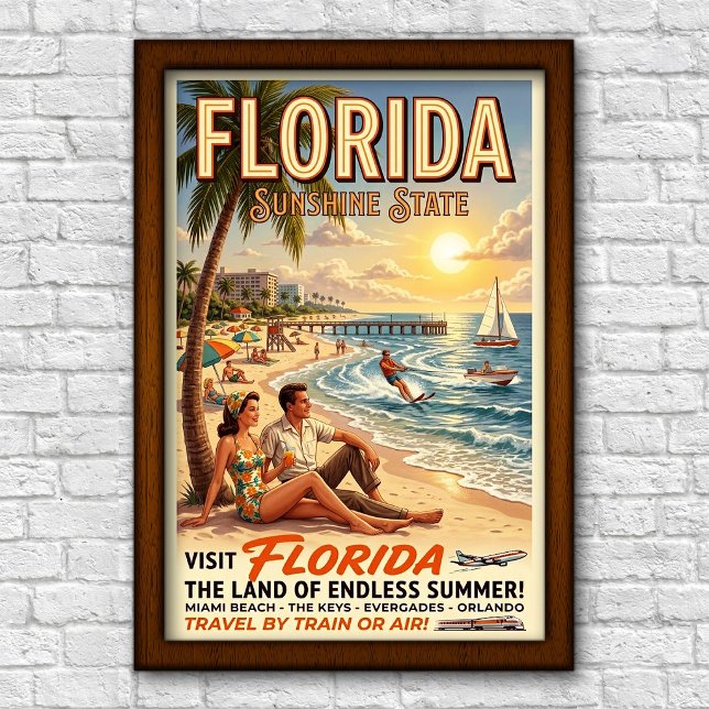 Póster Viajes a Florida de la década de 1960 (Subido por el creador)