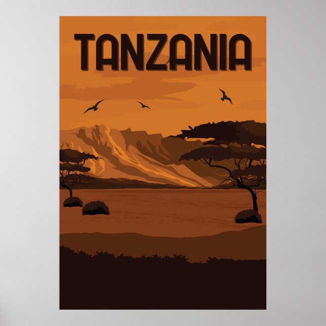 Póster Viajes a Tanzania (Frente)