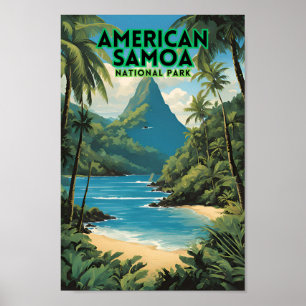 Póster Viajes al Parque Nacional de Samoa Americana